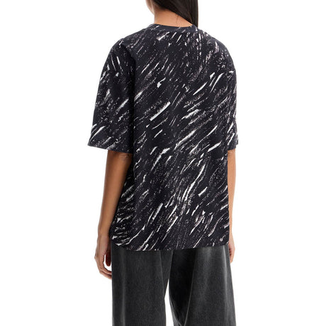 Abstract Pattern Logo T-shirt With