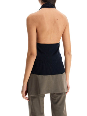 Sola Ribbed Merino Halter Top-Paloma Wool-JOHN JULIA