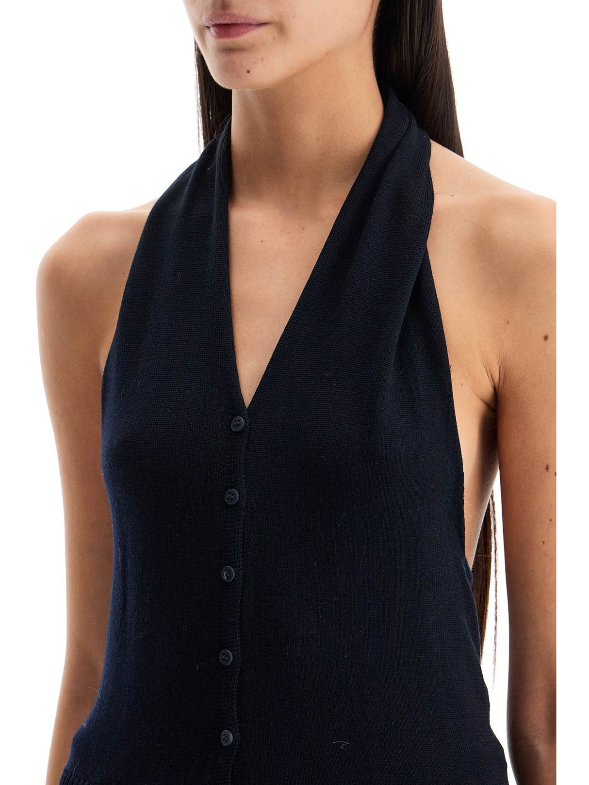 Sola Ribbed Merino Halter Top-Paloma Wool-JOHN JULIA