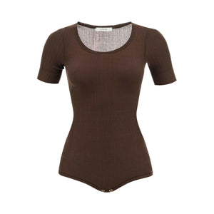 Short Sleeved Lightweight Knit Body.