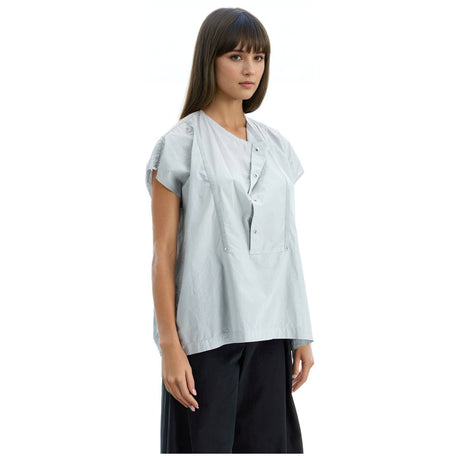 LEMAIRE-Garment-Dyed Cap Sleeve Top -JOHN JULIA.