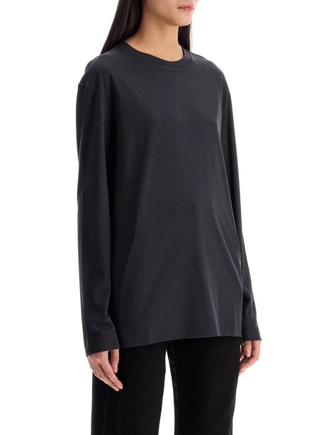 Long Sleeve Silk T-Shirt-LEMAIRE-JOHN JULIA