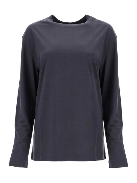 Long Sleeve Silk T-Shirt-LEMAIRE-JOHN JULIA