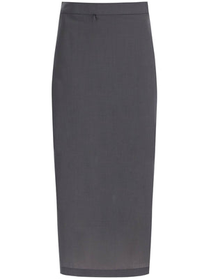 Zipper Detail Midi Skirt-Paloma Wool-JOHN JULIA