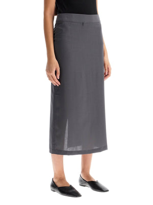 Zipper Detail Midi Skirt-Paloma Wool-JOHN JULIA