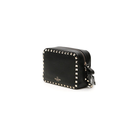 Grained Leather 'Rockstud' Camera Bag