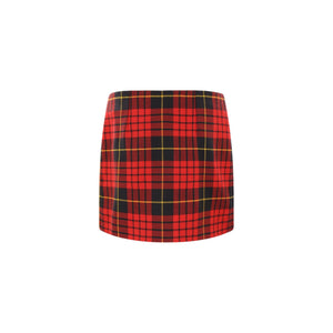 Tartan Wool Miniskirt-ALEXANDER MCQUEEN-JOHN JULIA