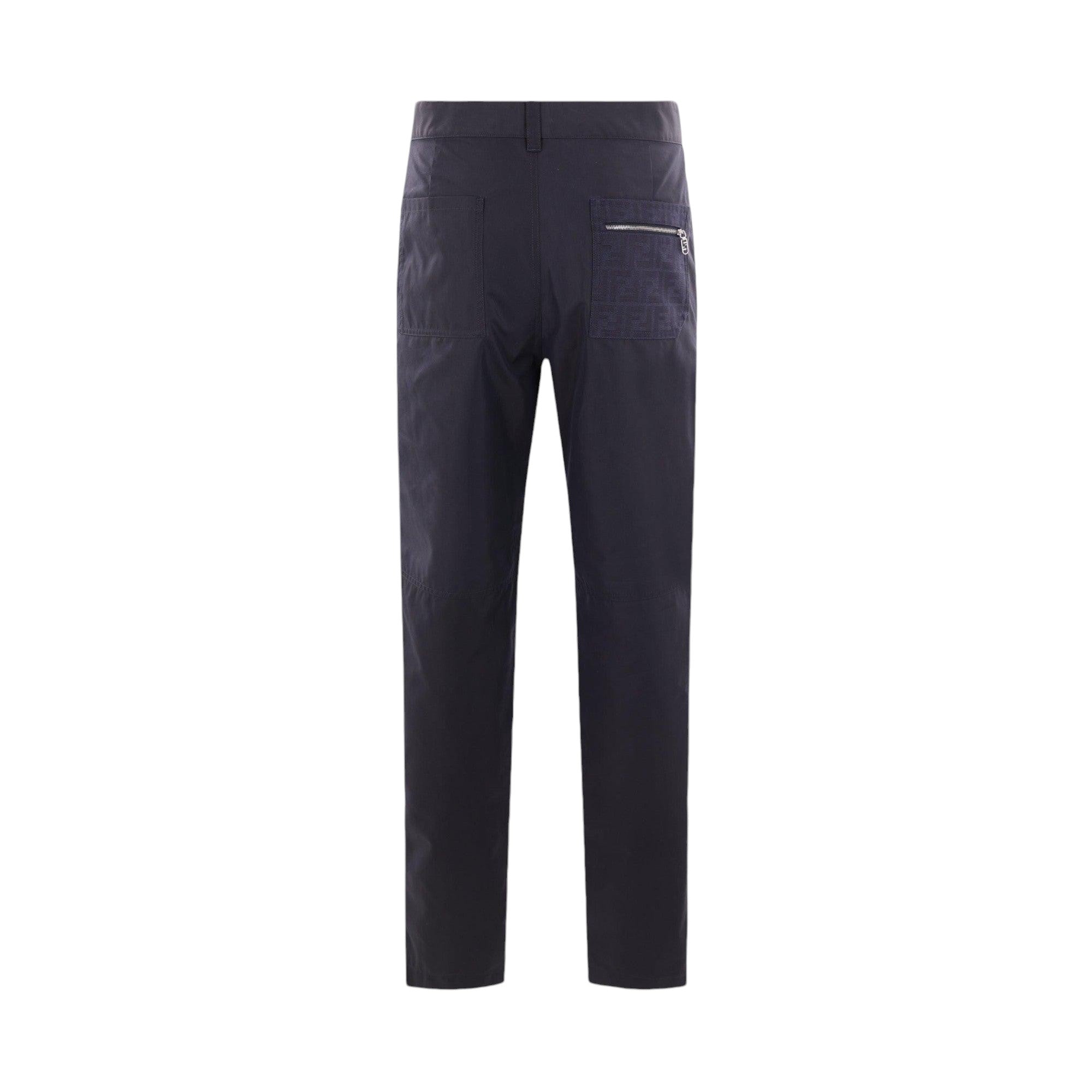 Technical Cotton Cigarette Trousers-FENDI-JOHN JULIA