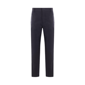 Technical Cotton Cigarette Trousers-FENDI-JOHN JULIA