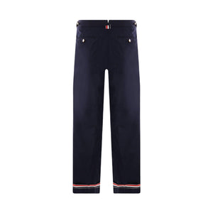 Technical Grain De Poudre Cropped Pants-THOM BROWNE-JOHN JULIA