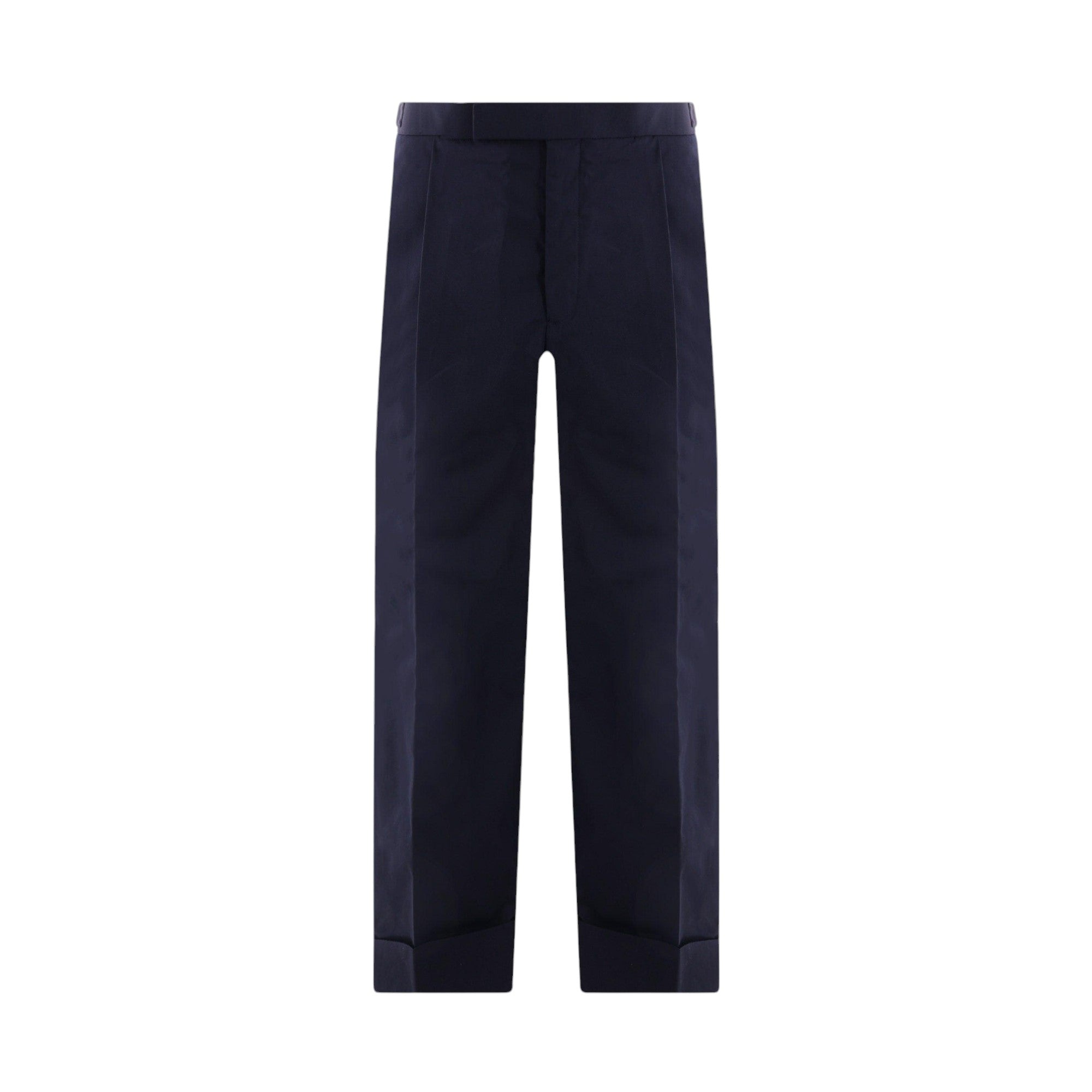 Technical Grain De Poudre Cropped Pants-THOM BROWNE-JOHN JULIA