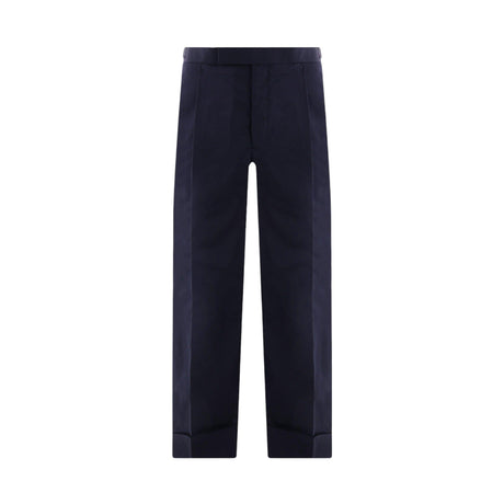 Technical Grain De Poudre Cropped Pants-THOM BROWNE-JOHN JULIA