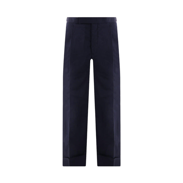 Technical Grain De Poudre Cropped Pants-THOM BROWNE-JOHN JULIA