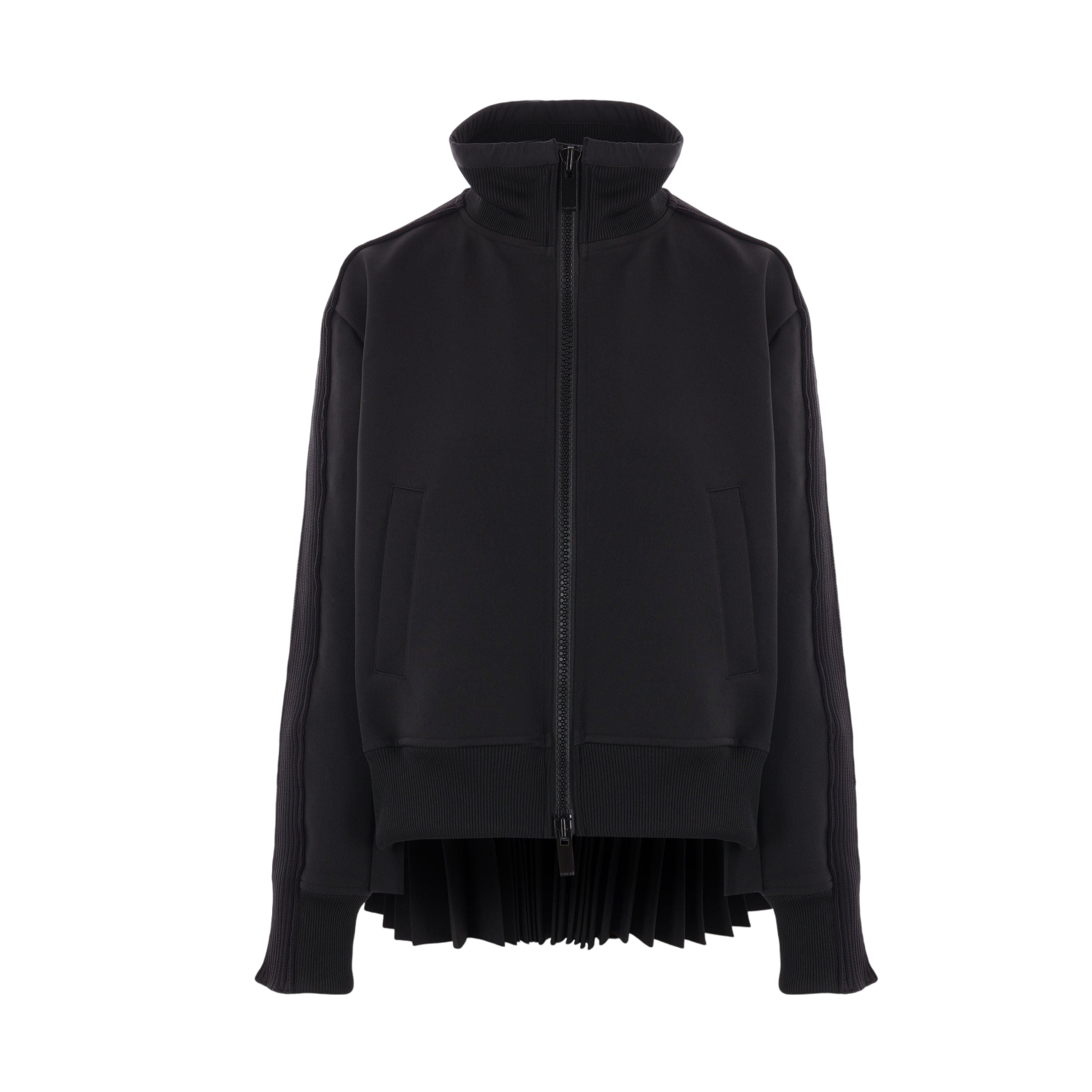 Technical Jersey Full-zip Jacket-SACAI-JOHN JULIA