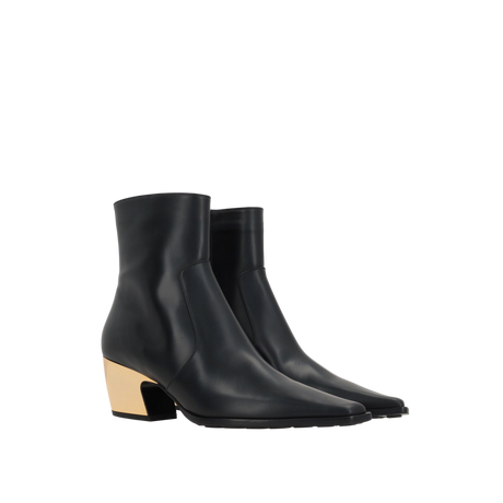 Tex Brushed Leather Ankle Boots-BOTTEGA VENETA-JOHN JULIA