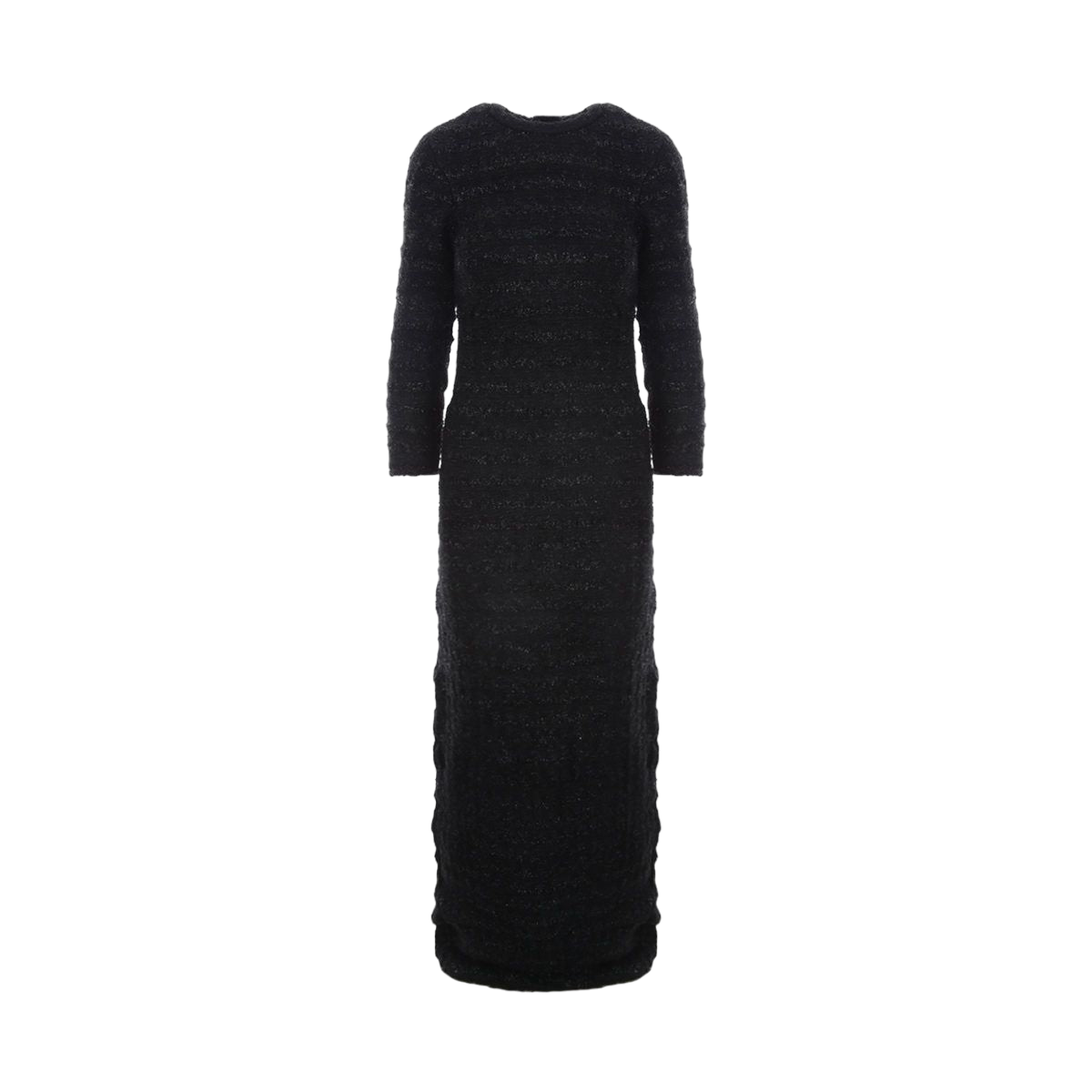 Textured Tweed Back-to-front Long Dress-BALENCIAGA-JOHN JULIA