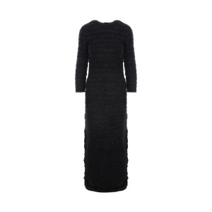 Textured Tweed Back-to-front Long Dress-BALENCIAGA-JOHN JULIA