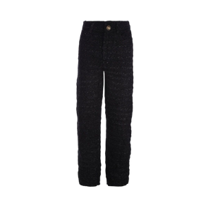 Textured Tweed Baggy Pants-BALENCIAGA-JOHN JULIA