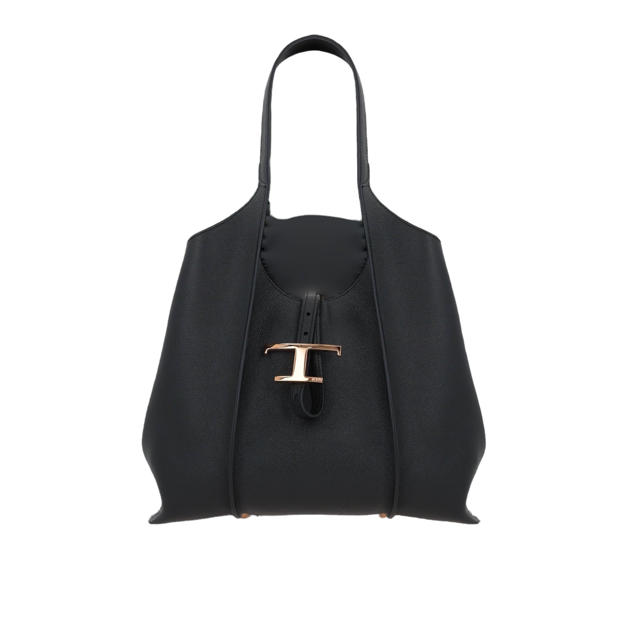 Timeless Small Grainy Leather Shopping Bag-TOD'S-JOHN JULIA