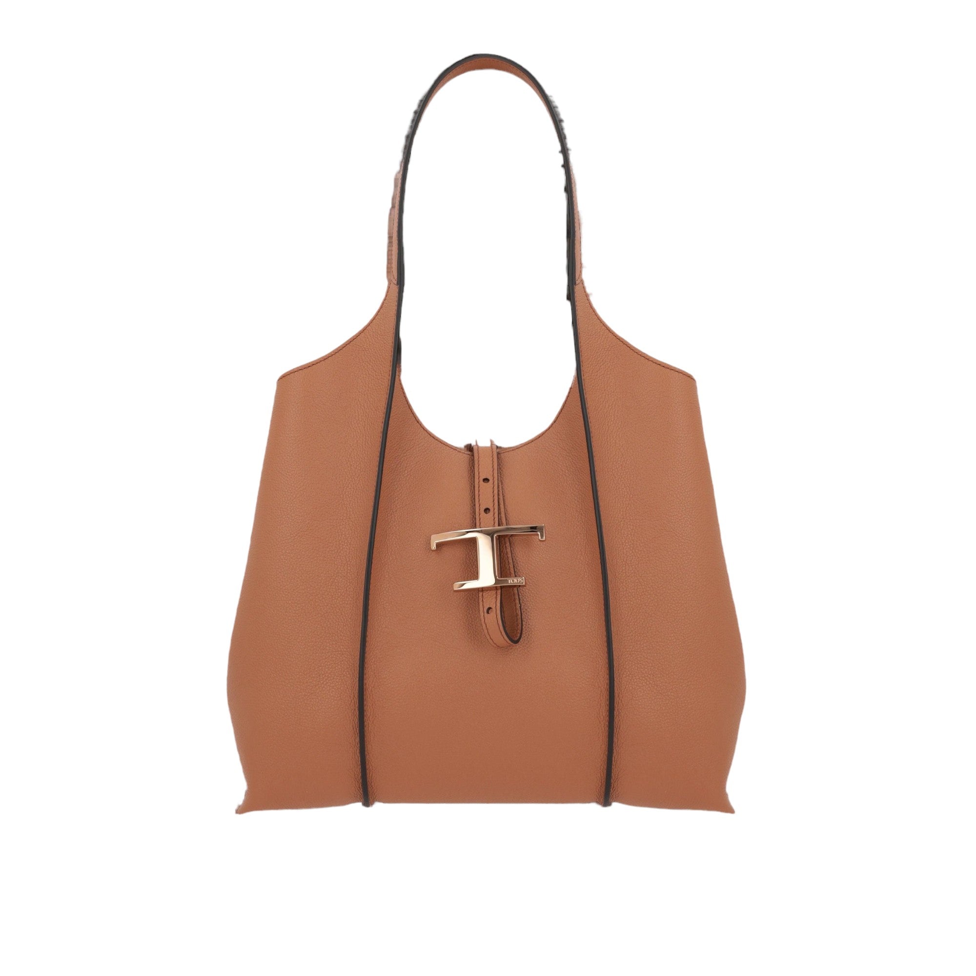 Timeless Small Grainy Leather Shopping Bag-TOD'S-JOHN JULIA