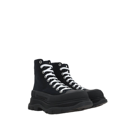 Tread Slick Canvas High-top Sneakers-ALEXANDER MCQUEEN-JOHN JULIA