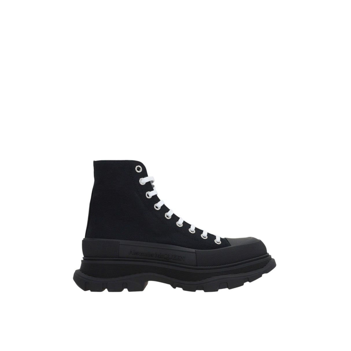 Tread Slick Canvas High-top Sneakers-ALEXANDER MCQUEEN-JOHN JULIA