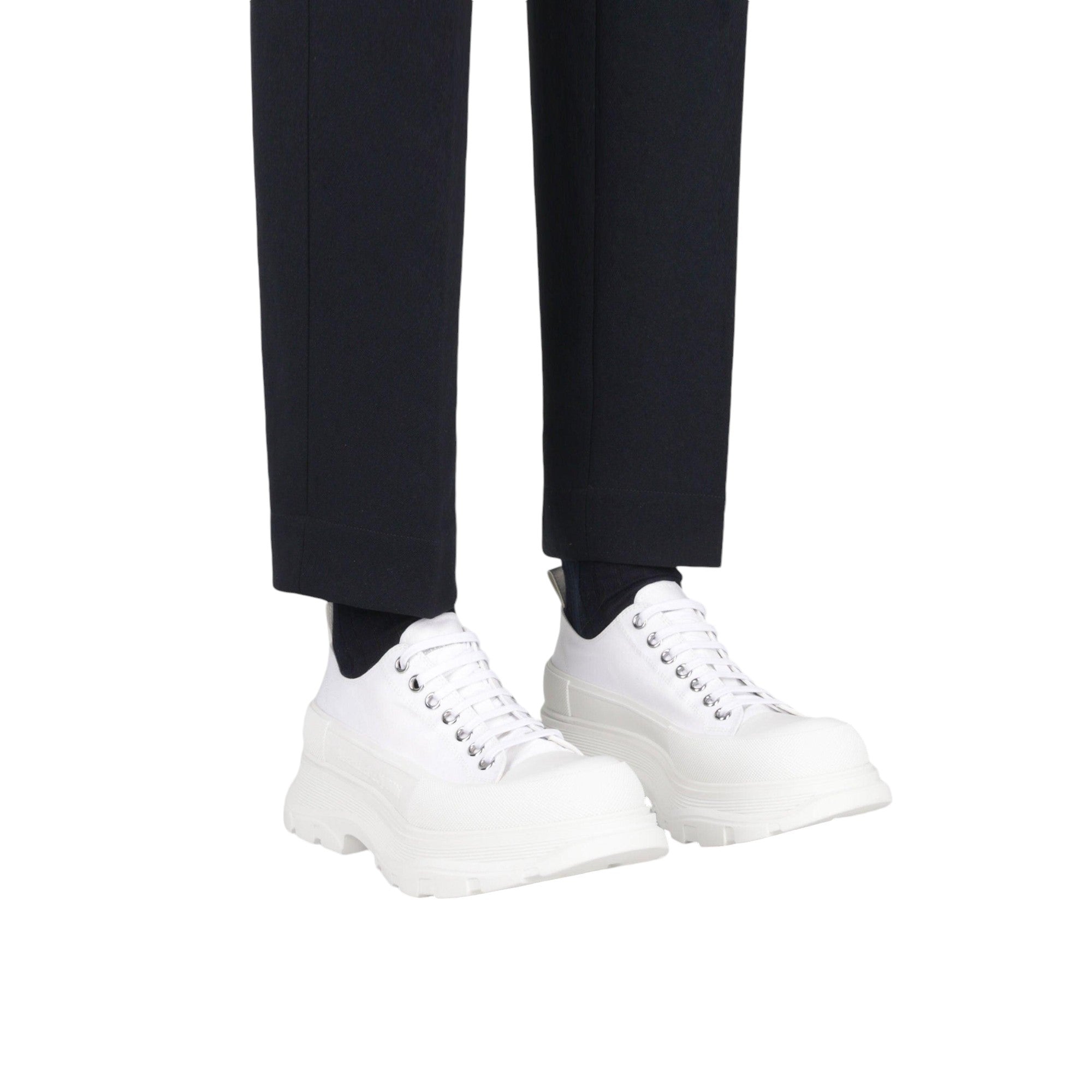 Tread Slick Canvas Sneakers-ALEXANDER MCQUEEN-JOHN JULIA