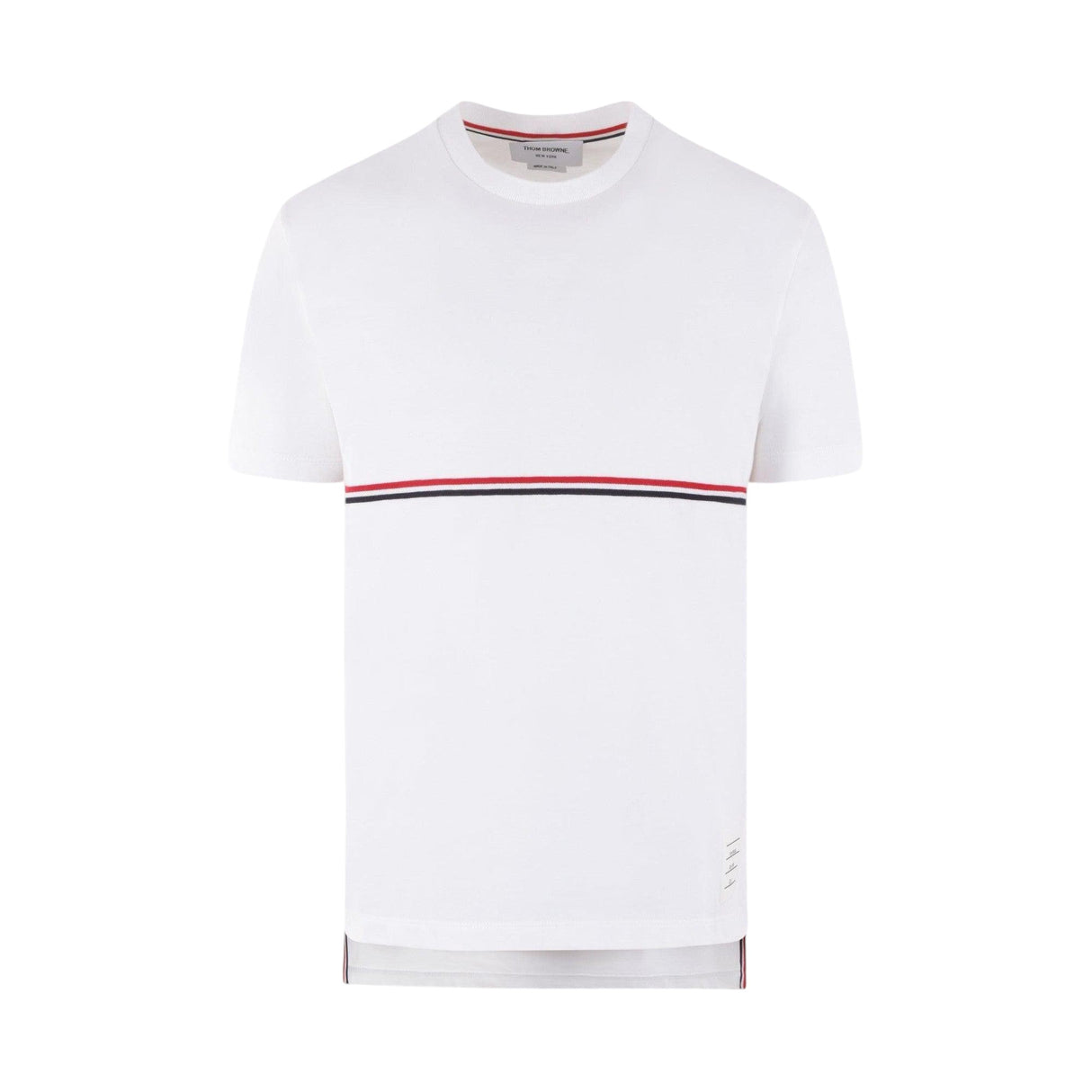 Tricolor Embroidered Oversized T-shirt-THOM BROWNE-JOHN JULIA