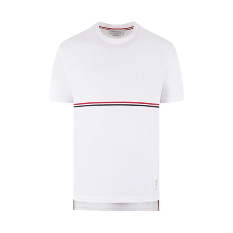 Tricolor Embroidered Oversized T-shirt-THOM BROWNE-JOHN JULIA