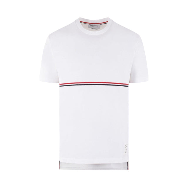 Tricolor Embroidered Oversized T-shirt-THOM BROWNE-JOHN JULIA