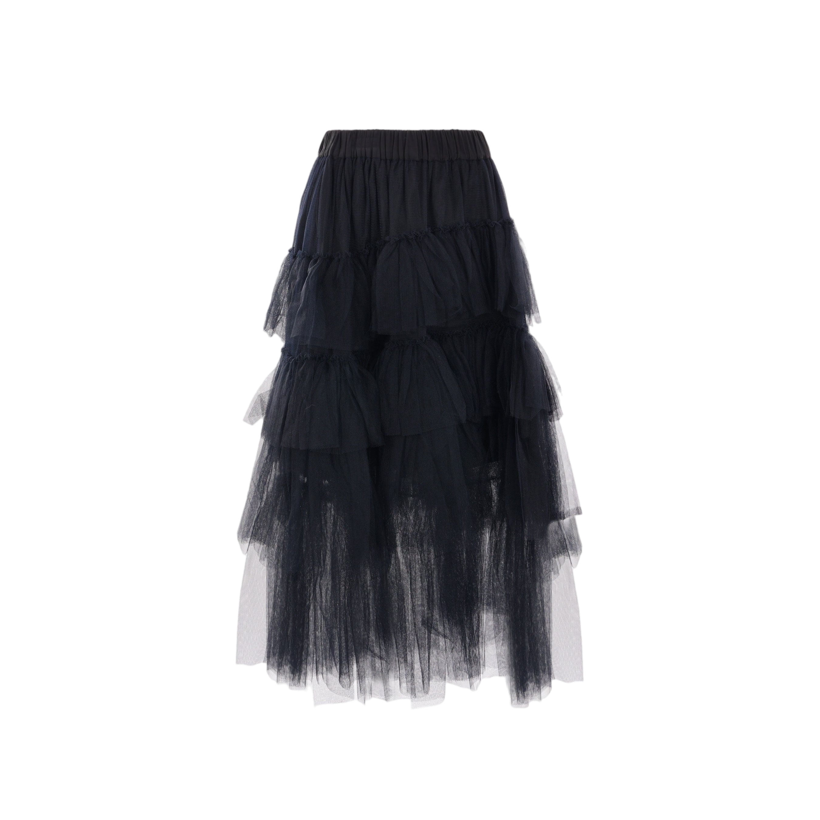 Tulle Flounced Skirt-SIMONE ROCHA-JOHN JULIA