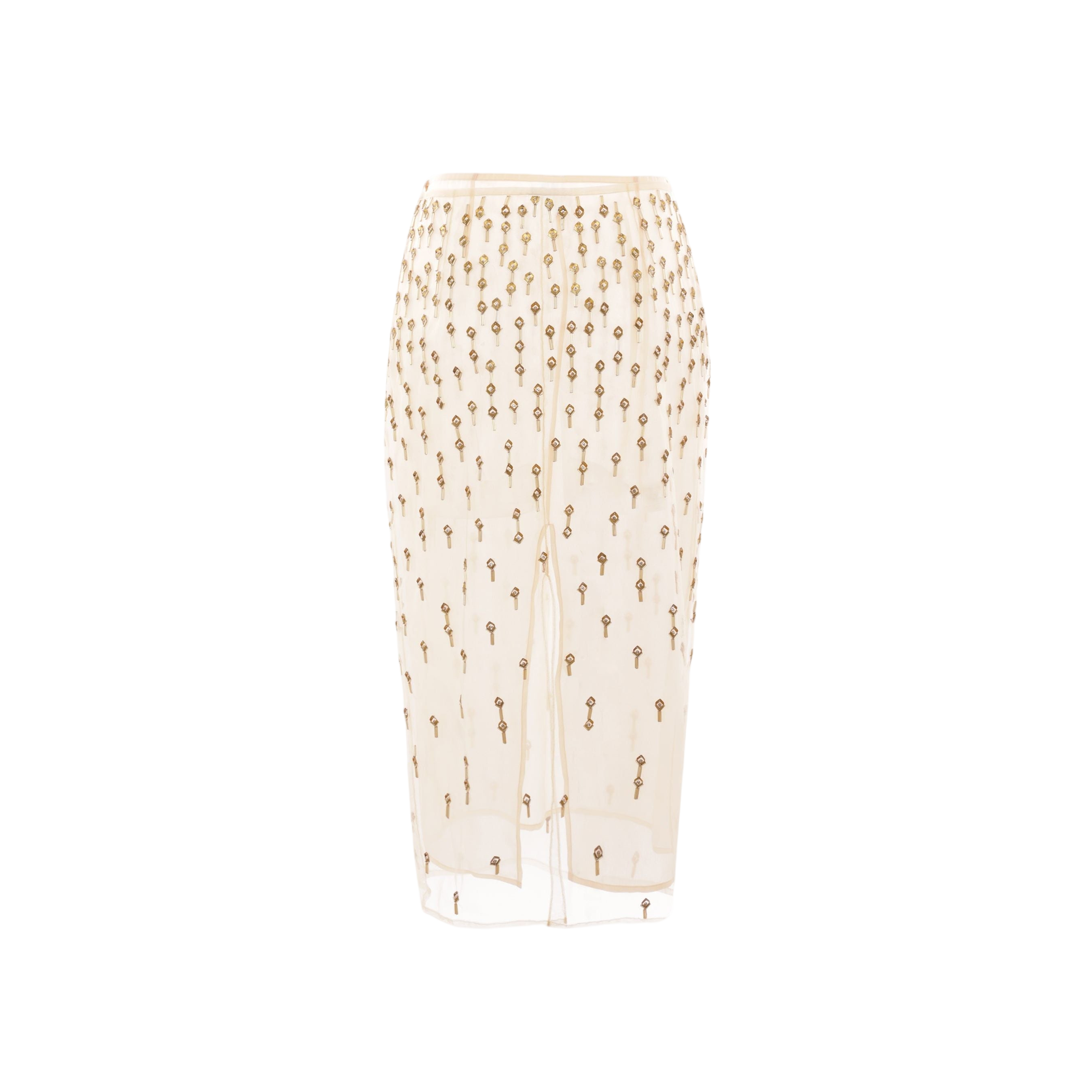 Tulle Pencil Skirt-BLUMARINE-JOHN JULIA