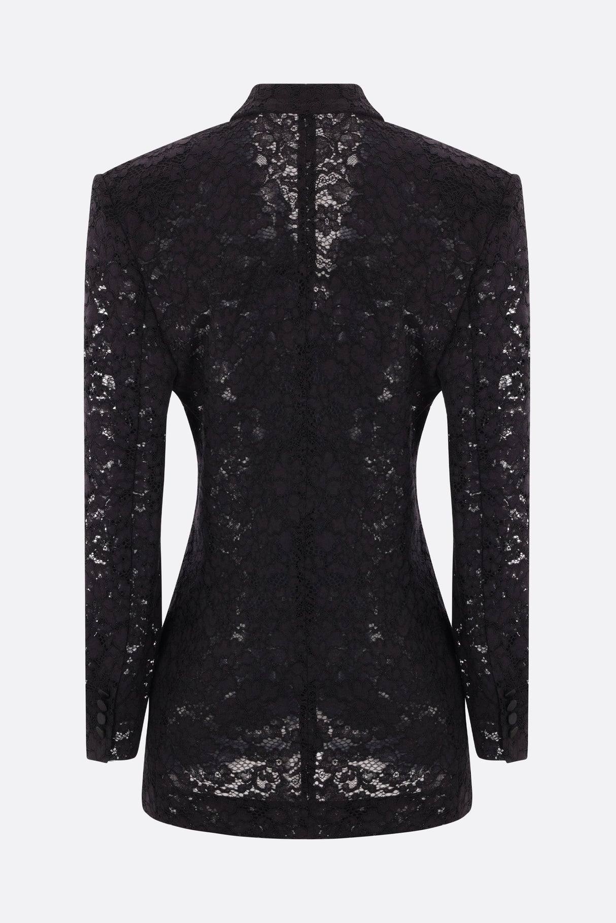 Tuxedo Jacket In Guipure Lace-SAINT LAURENT-JOHN JULIA