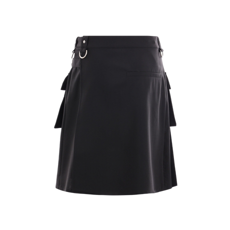 Twill Cargo Kilt Skirt-GIVENCHY-JOHN JULIA