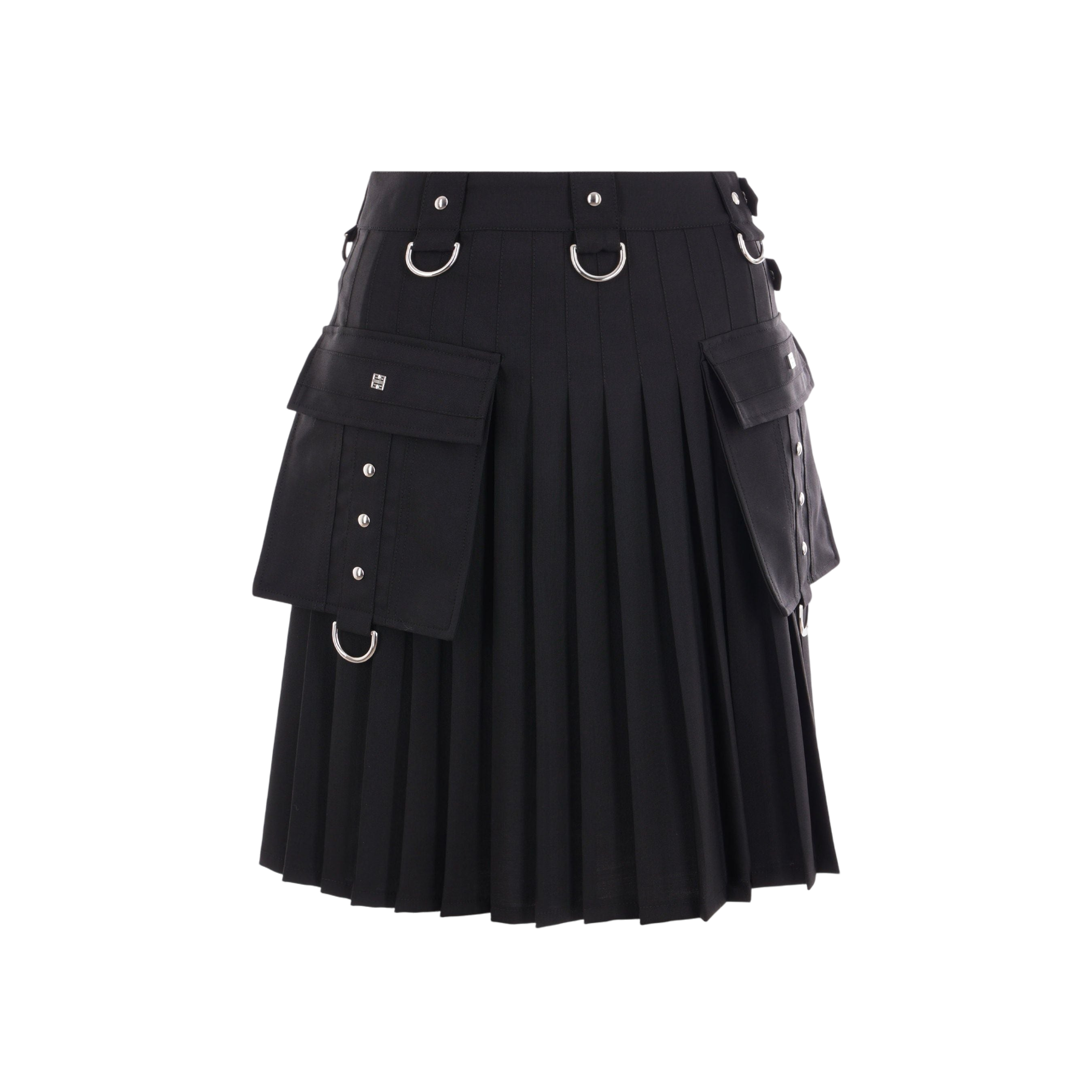 Twill Cargo Kilt Skirt-GIVENCHY-JOHN JULIA