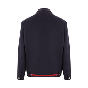 Twill Full-zip Jacket-GUCCI-JOHN JULIA