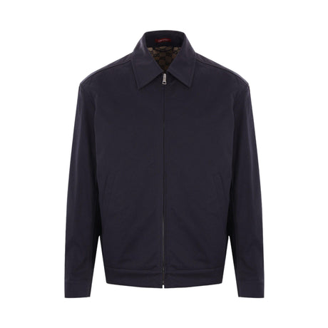 Twill Full-zip Jacket-GUCCI-JOHN JULIA