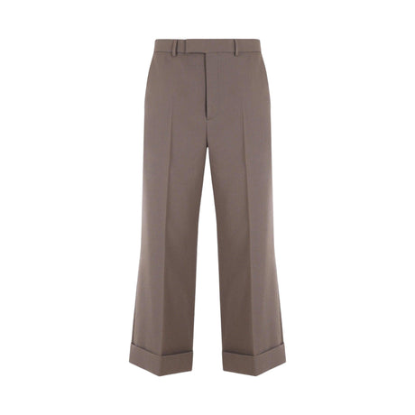 Twill Wide-leg Cropped Pants-GUCCI-JOHN JULIA