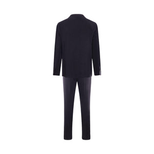 Two-pieces Linen And Mohair Wool Suit-TAGLIATORE-JOHN JULIA