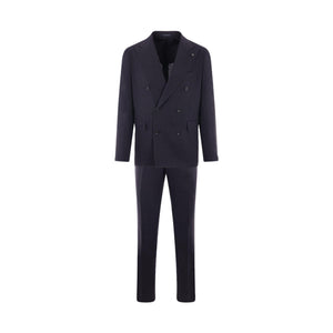 Two-pieces Linen And Mohair Wool Suit-TAGLIATORE-JOHN JULIA