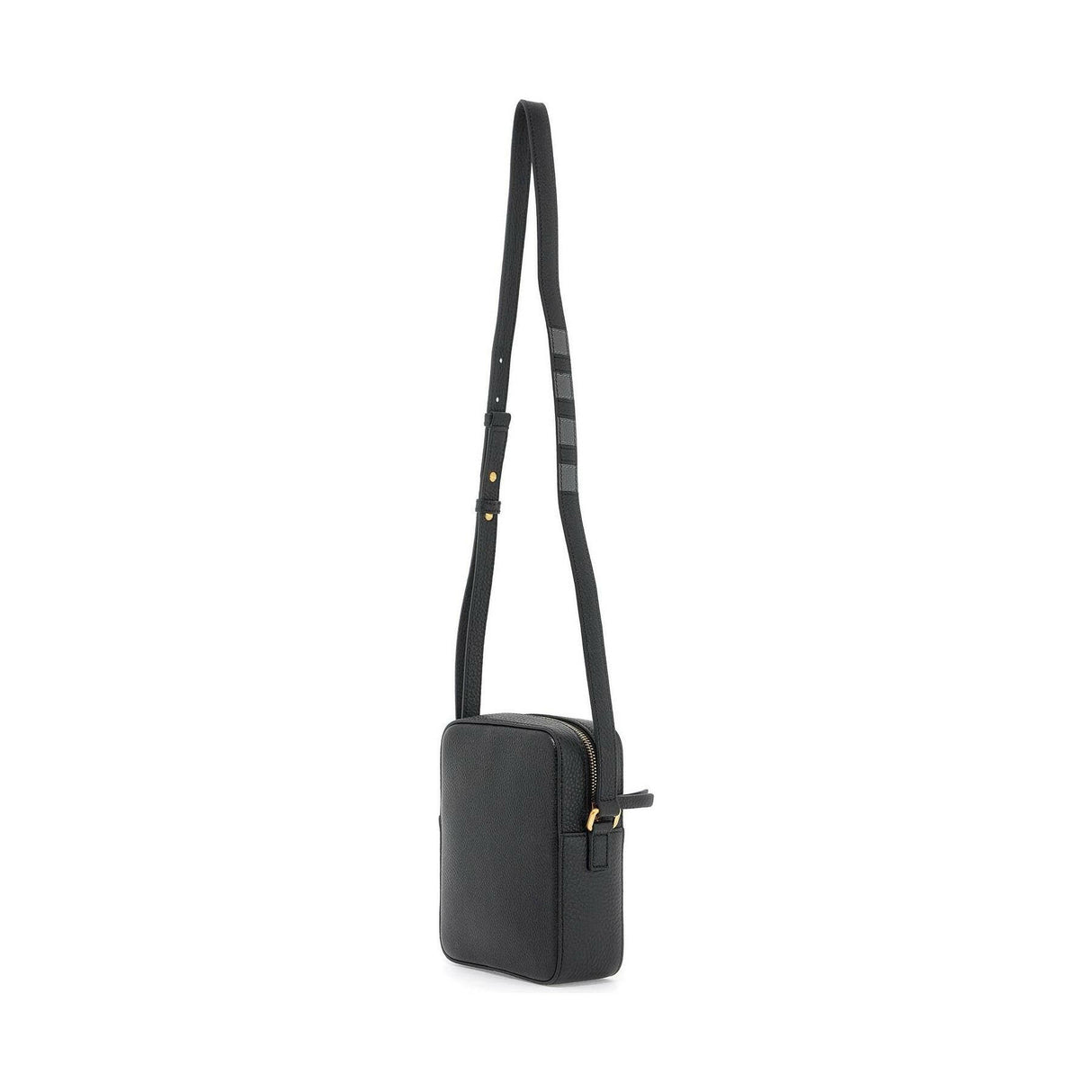 Pebble Grain Leather Vertical Camera Bag.