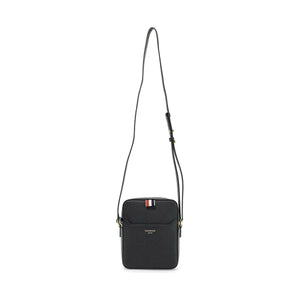 Pebble Grain Leather Vertical Camera Bag.