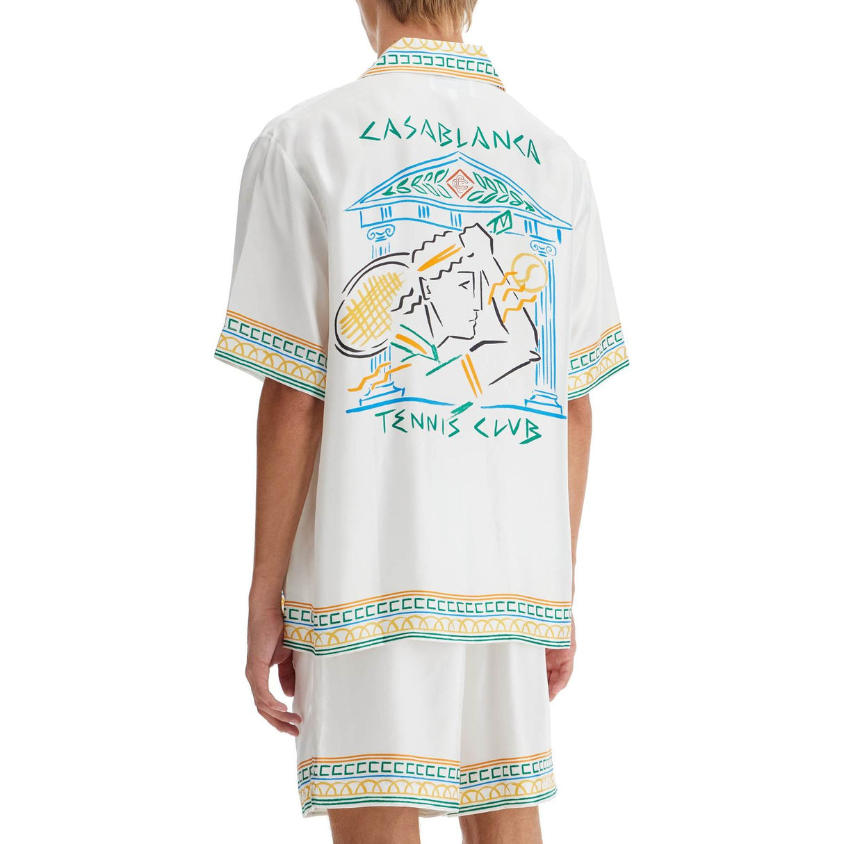 Silk Crayon Temple Tennis Club Shirt