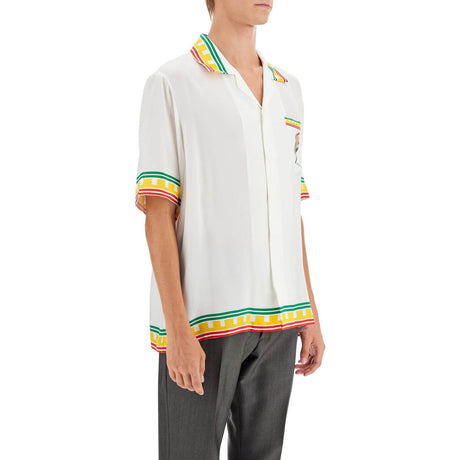 CASABLANCA-Leaning Column Silk Shirt -JOHN JULIA.