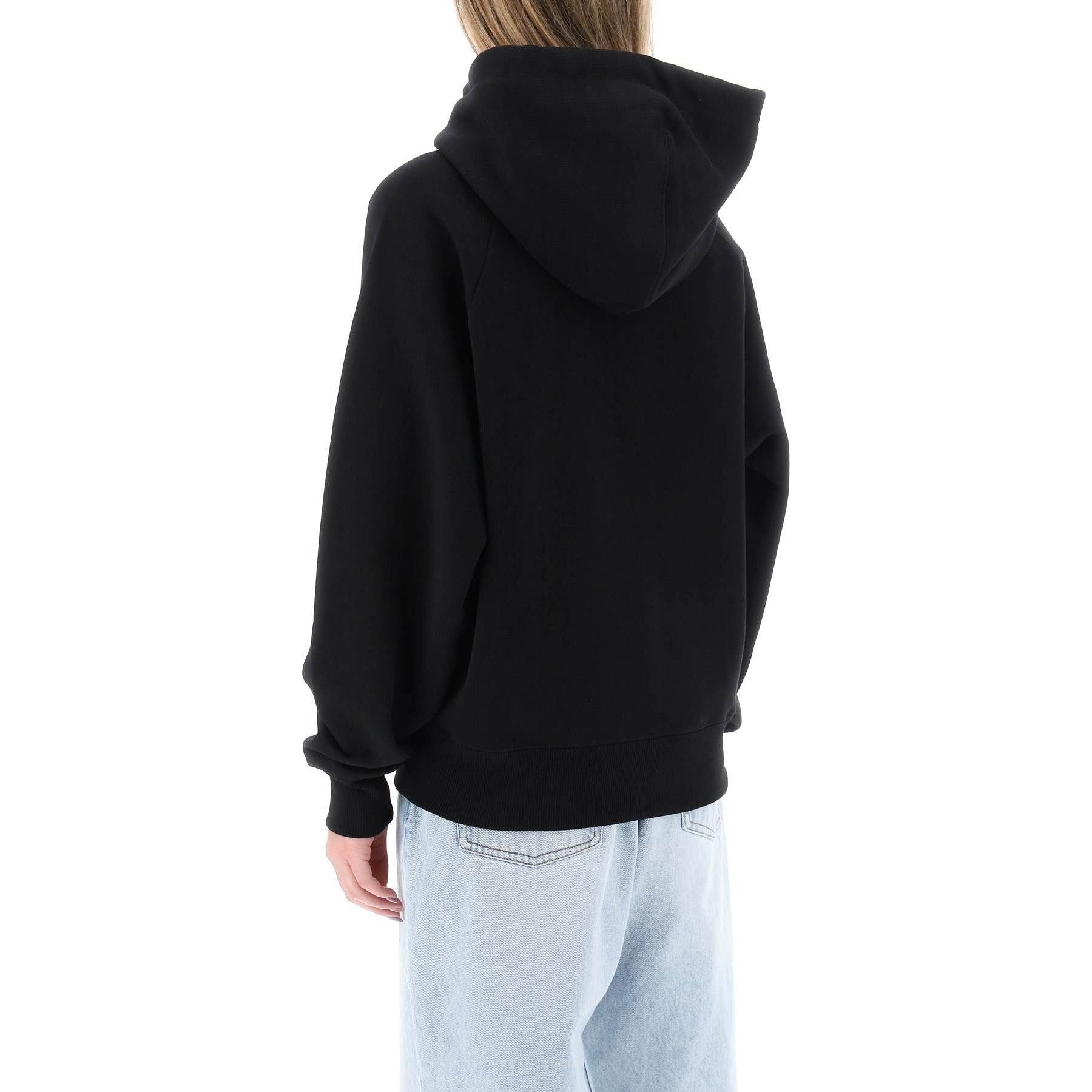 Organic Cotton Hoodie Rubberized Logo