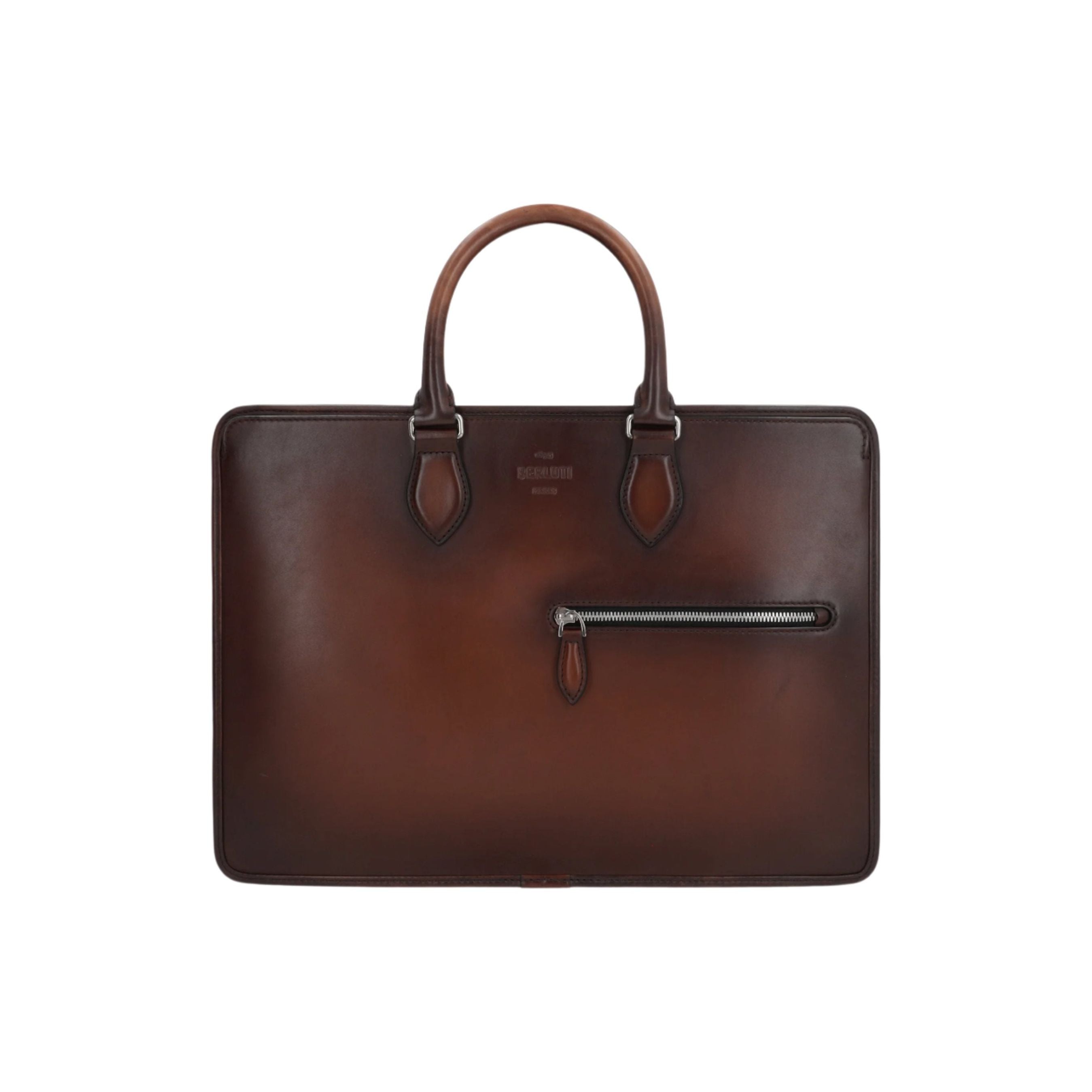 Un Jour Leather Briefcase-BERLUTI-JOHN JULIA