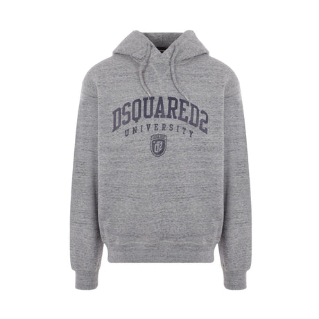 University Logo Printed Hoodie-DSQUARED2-JOHN JULIA