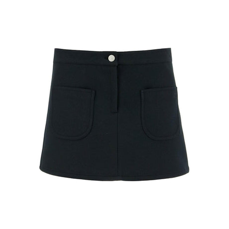 2-Pocket Twill Mini Skirt.