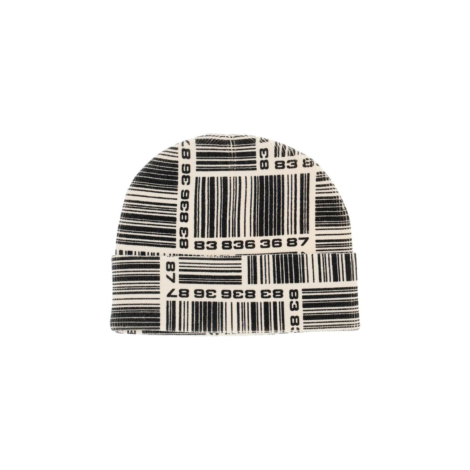 Barcode Monogram Beanie Hat