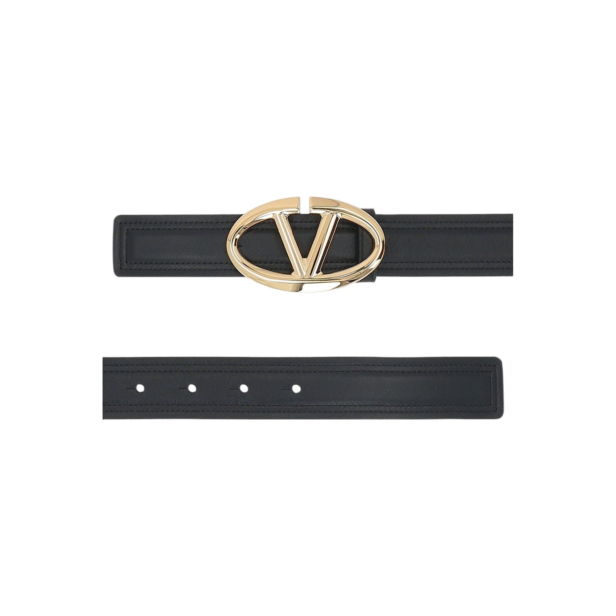 VLogo Bold Edition Smooth Leather Belt-VALENTINO GARAVANI-JOHN JULIA